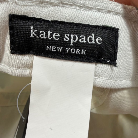 Kate Spade Floral Printed Cap‎ Hat Cream Yellow Blue Green Spade Logo NWT main image 3